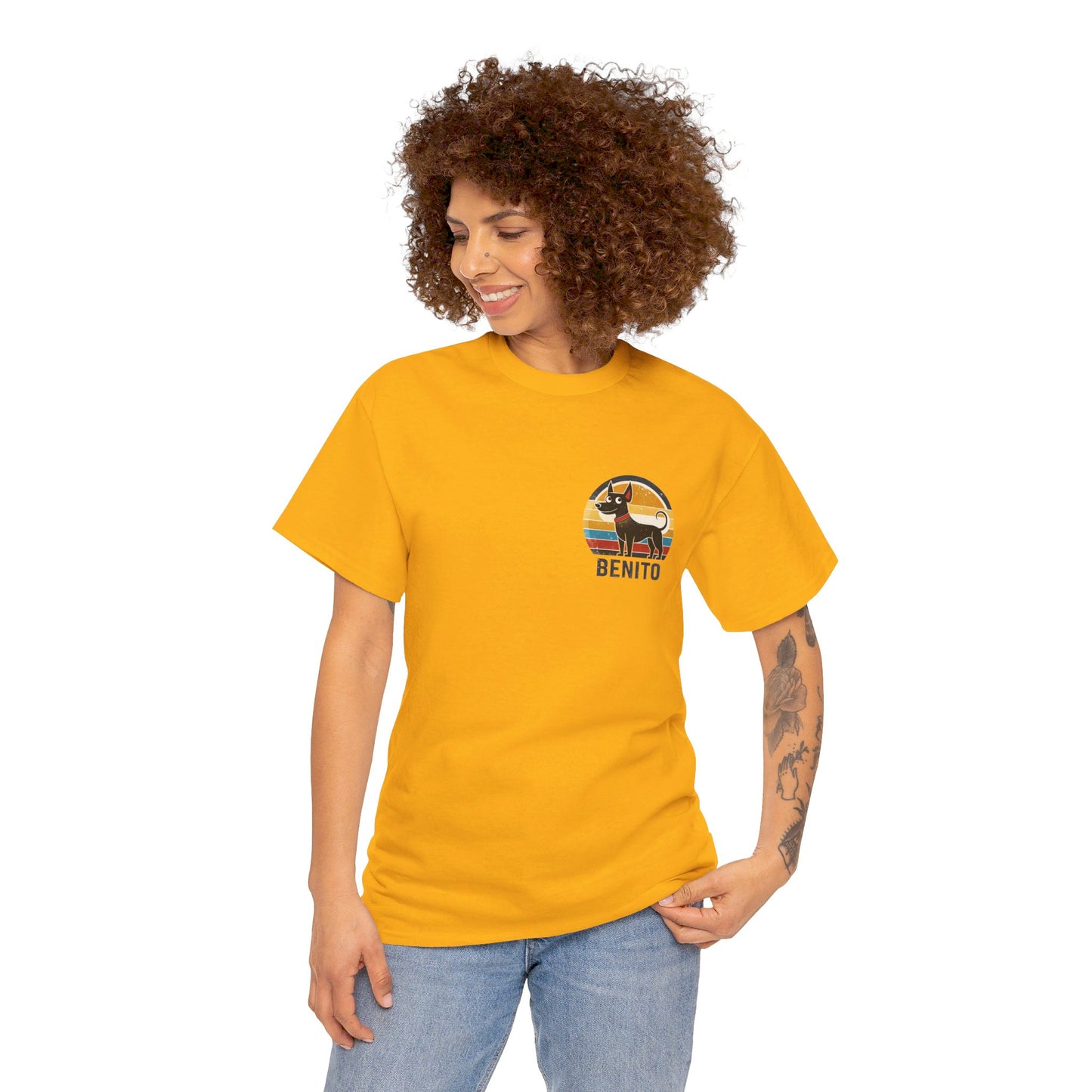 Benito The Dog Unisex Heavy Cotton Tee - Men, Women