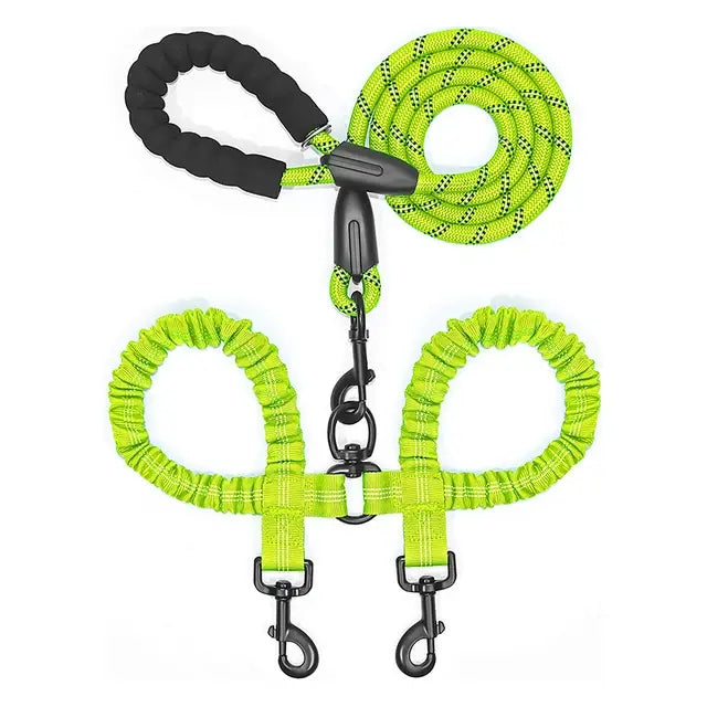 Double Lead Pet Leash - Dogs, Cats
