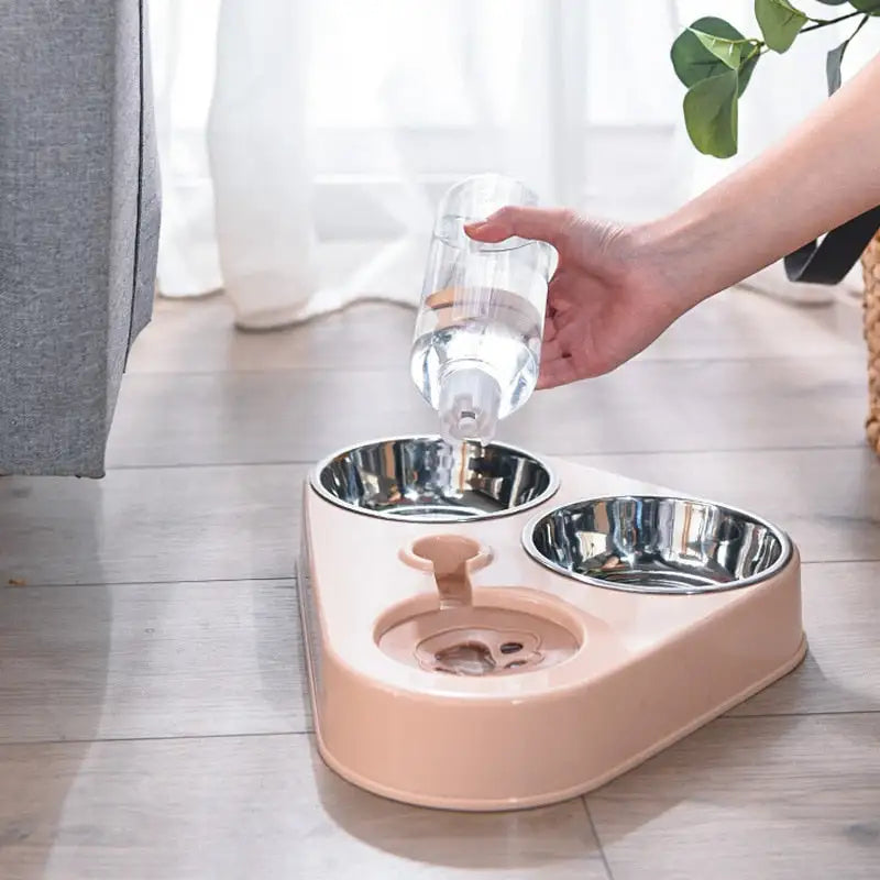 3 in 1 Pet Feeding Bowl - Drinking & Feeder