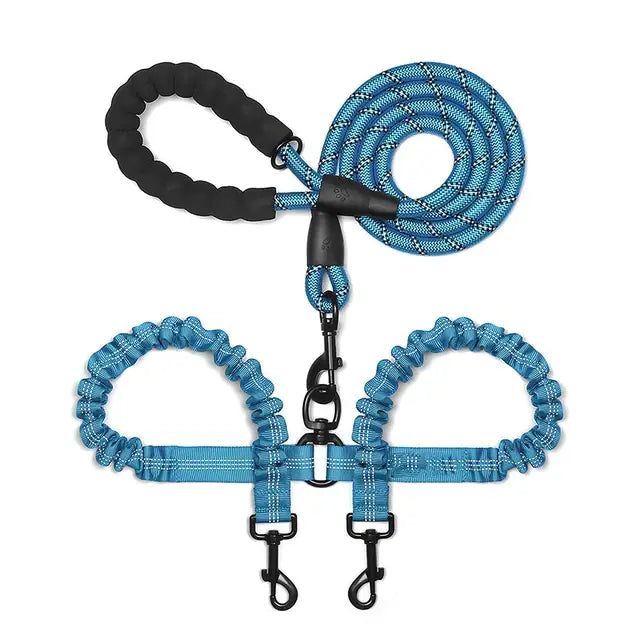 Double Lead Pet Leash - Dogs, Cats