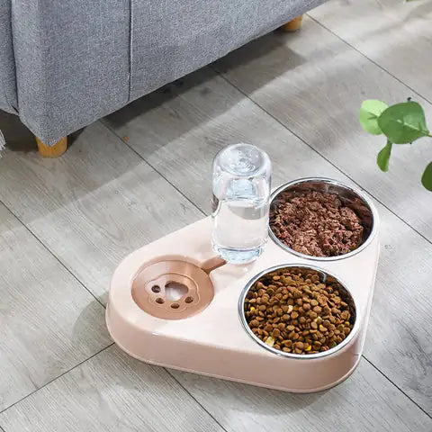 3 in 1 Pet Feeding Bowl - Drinking & Feeder