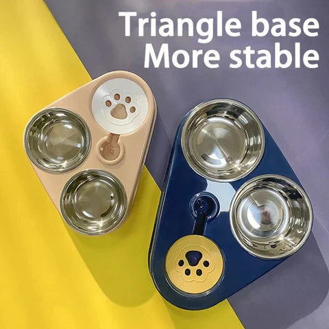 3 in 1 Pet Feeding Bowl - Drinking & Feeder