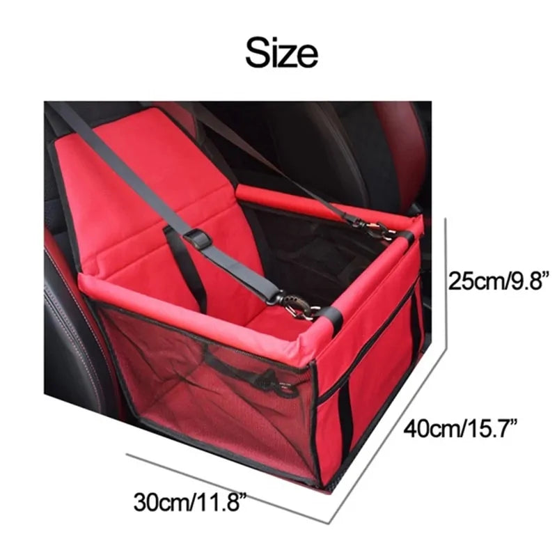 Pet Travel Car Seat Cover (16x13x10 in)- Dog, Cats, Waterproof
