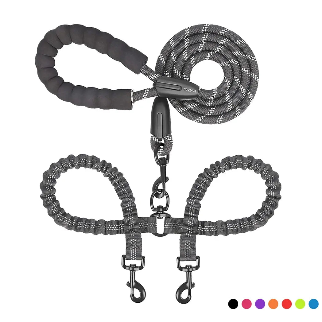 Double Lead Pet Leash - Dogs, Cats