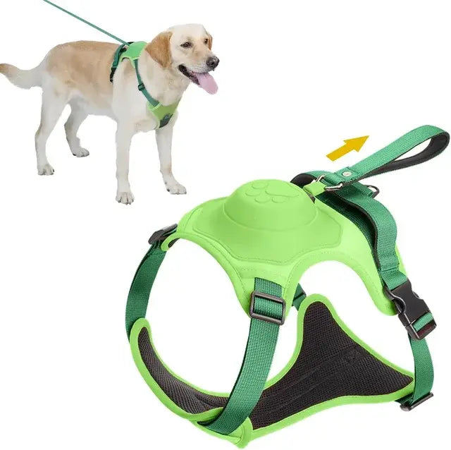 All-in-One Pet Harness & Retractable Leash - Dogs, Cats