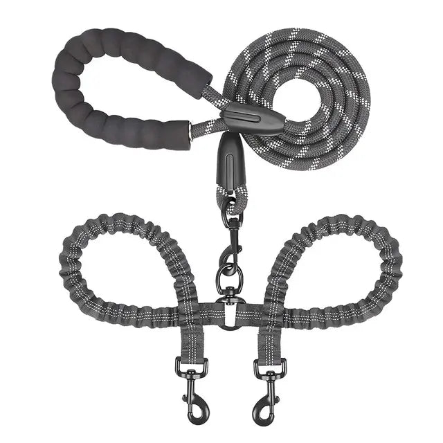 Double Lead Pet Leash - Dogs, Cats