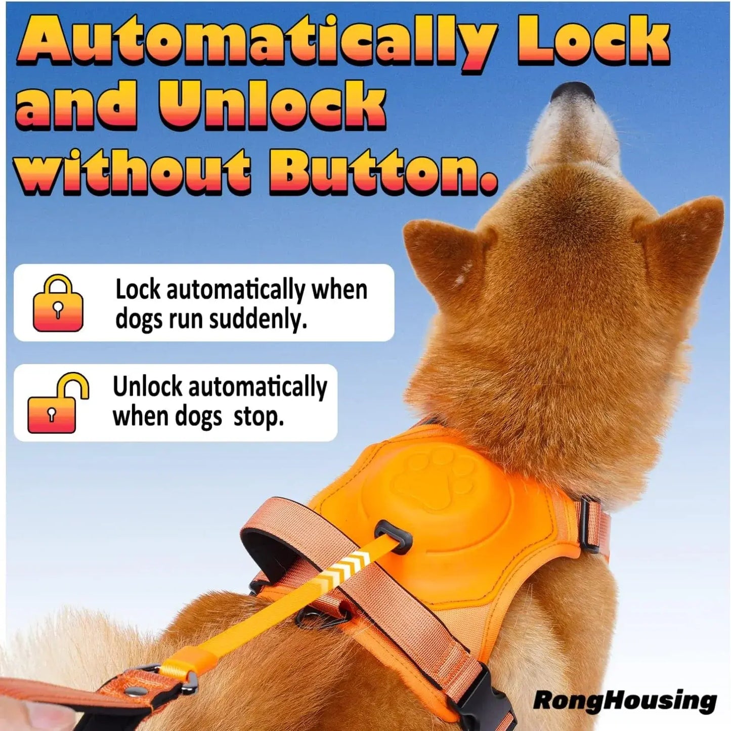 All-in-One Pet Harness & Retractable Leash - Dogs, Cats