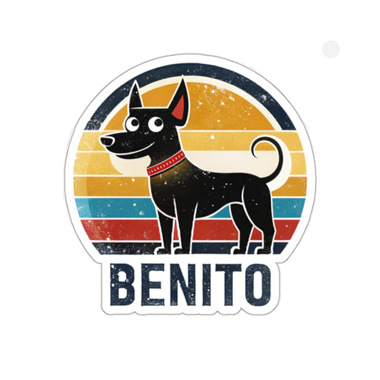 Benito The Dog Kiss-Cut Stickers