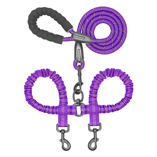 Double Lead Pet Leash - Dogs, Cats