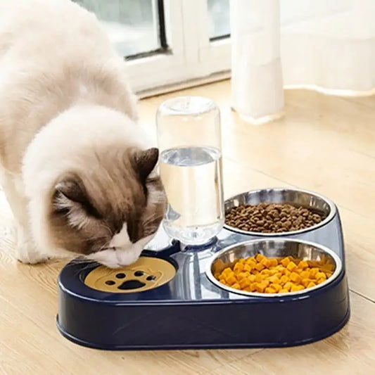 3 in 1 Pet Feeding Bowl - Drinking & Feeder
