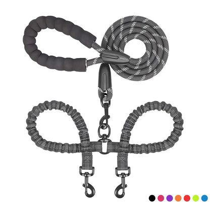 Double Lead Pet Leash - Dogs, Cats